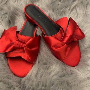 Rebecca Minkoff red slip on